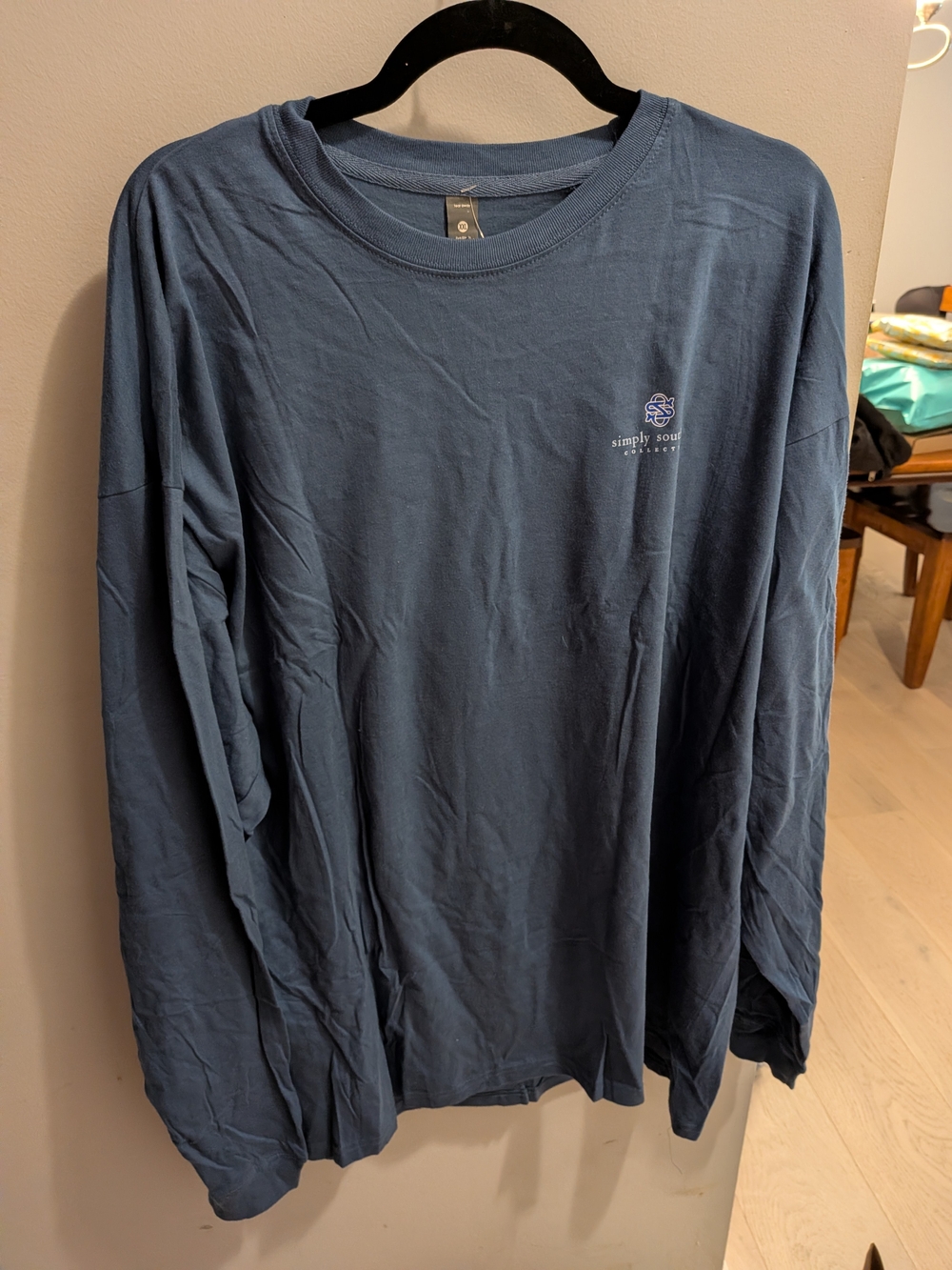 Simply Southern Blue 'Love & A Dog' Long Sleeve Tee - Picture 3 of 6